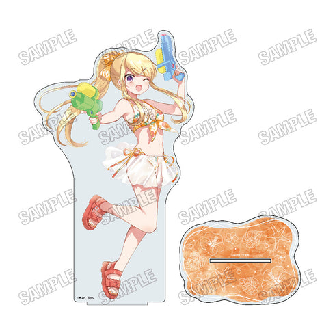 『きんいろモザイク』描き下ろしBIGアクリルスタンドLL【水着ver.】5九条 カレン